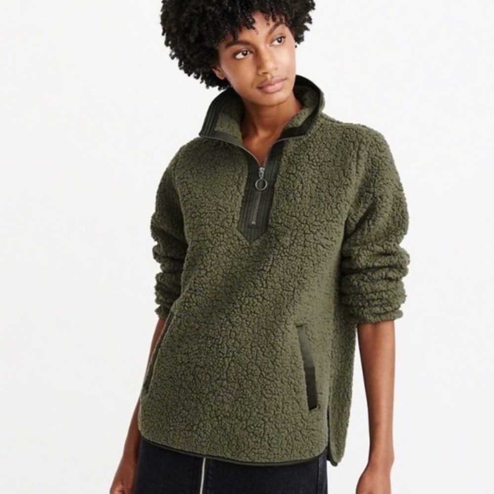 Abercrombie & Fitch Sherpa half-zip